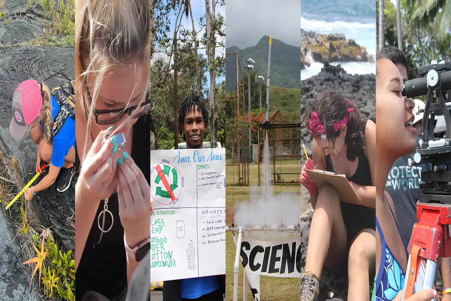 Collage of images from Science Camps